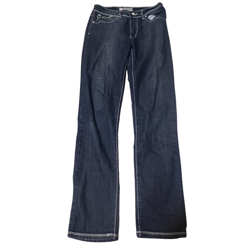 Crunch Women's‎ Jeans Dark Wash Size 16 Stretch Straight Leg
